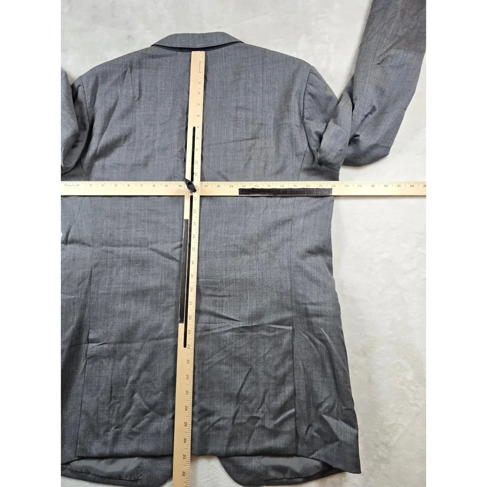 Bonobos Jetsetter Slim Fit Suit Mens 44L 2 Piece Pants 36x33 Grey Wool Stretch